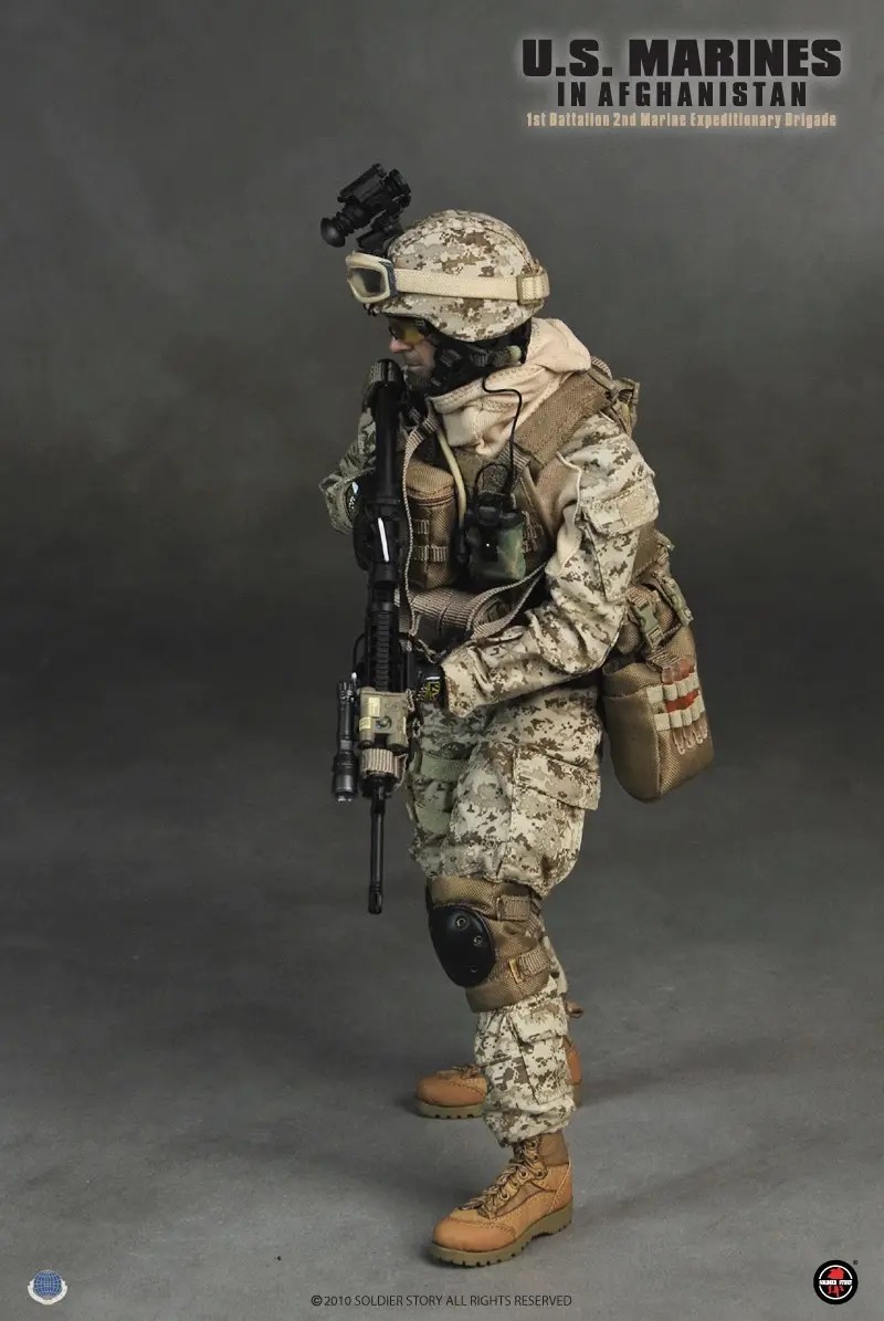 零元拍：绝版SoldierStory SS048 美国 USMC 1.0 海军陆战队第2远征旅在阿富汗 全新未拆。