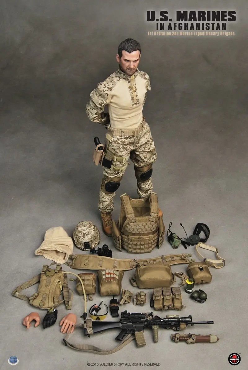 零元拍：绝版SoldierStory SS048 美国 USMC 1.0 海军陆战队第2远征旅在阿富汗 全新未拆。