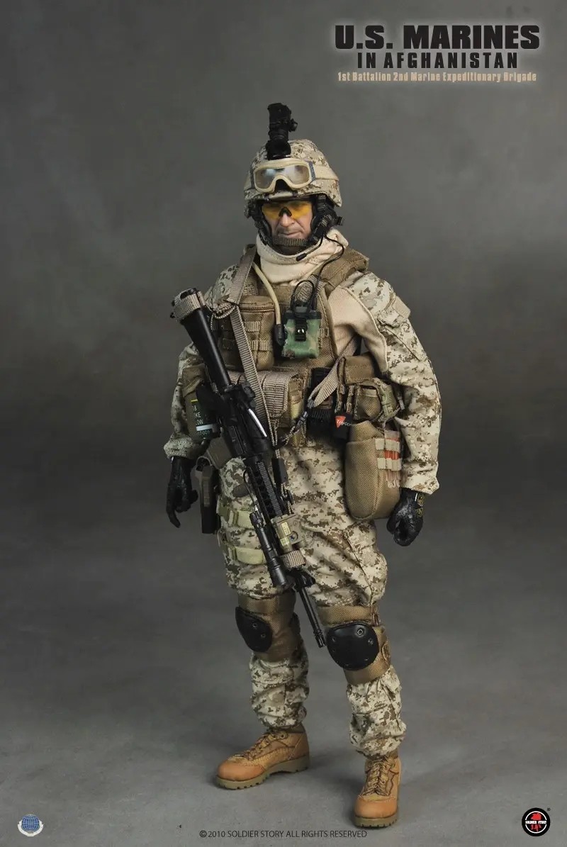 零元拍：绝版SoldierStory SS048 美国 USMC 1.0 海军陆战队第2远征旅在阿富汗 全新未拆。