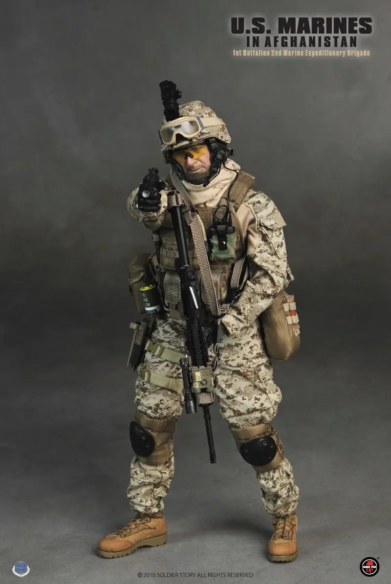 零元拍：绝版SoldierStory SS048 美国 USMC 1.0 海军陆战队第2远征旅在阿富汗 全新未拆。