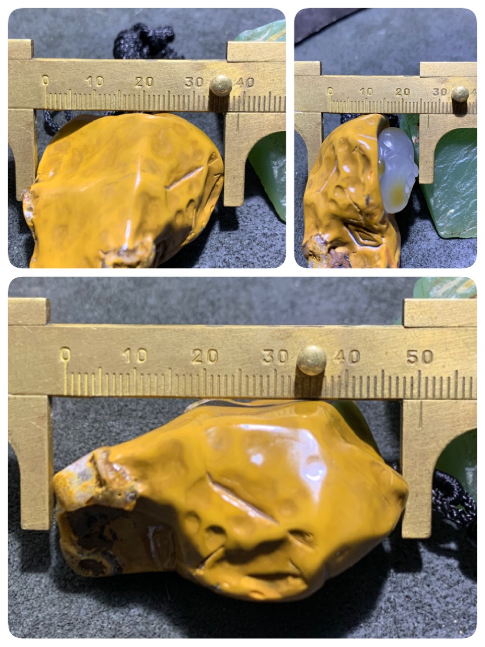 精美天然原皮马达加斯加玛瑙雕刻弥勒佛吊坠(把件)一个，