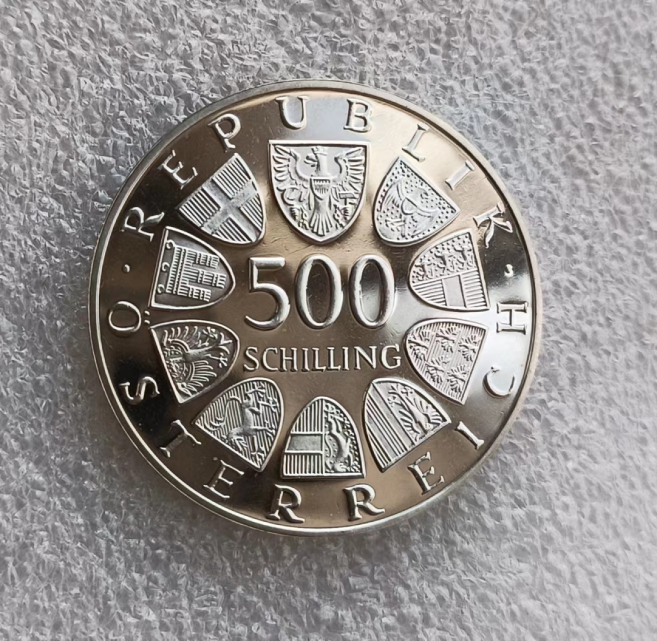 瓶子🏺第66期拍卖会 精制proof-1986年奥地利500先令大型银币