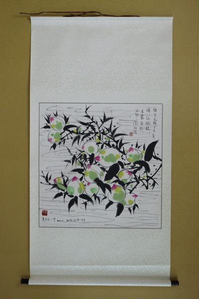 名家书画专场 - 桃熟还待一千年“吴冠中款”