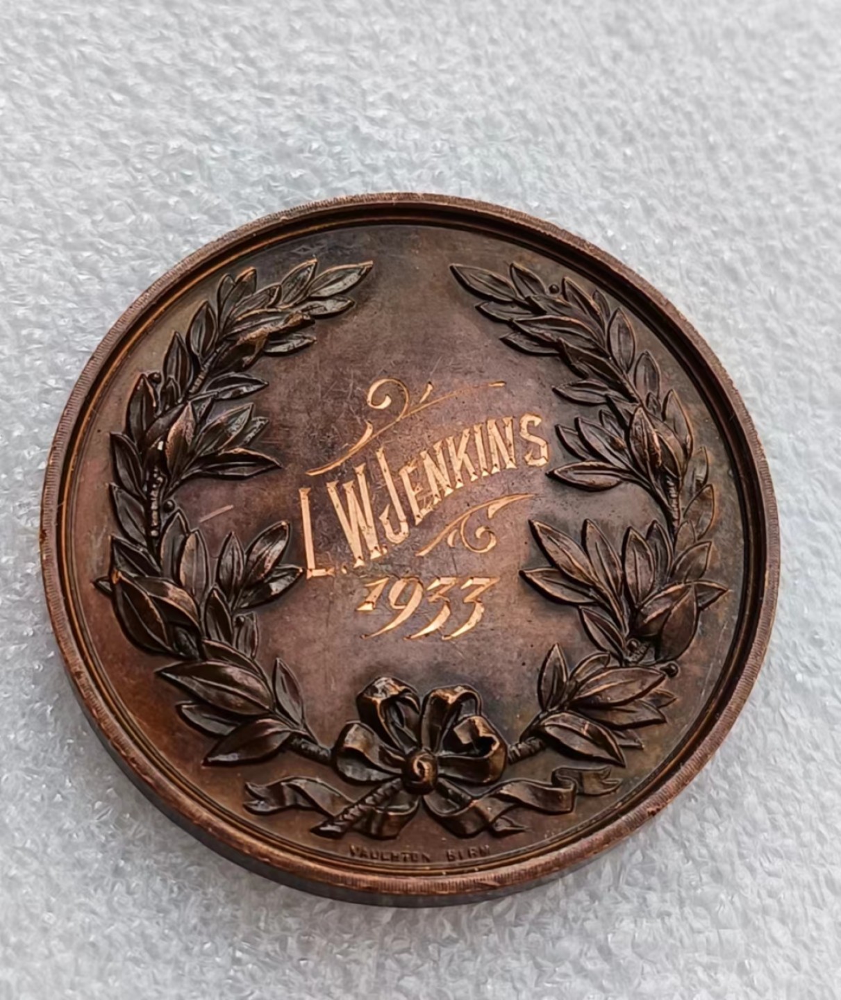 瓶子🏺第66期拍卖会 1933年英国烘焙协会铜章45毫米42.2克