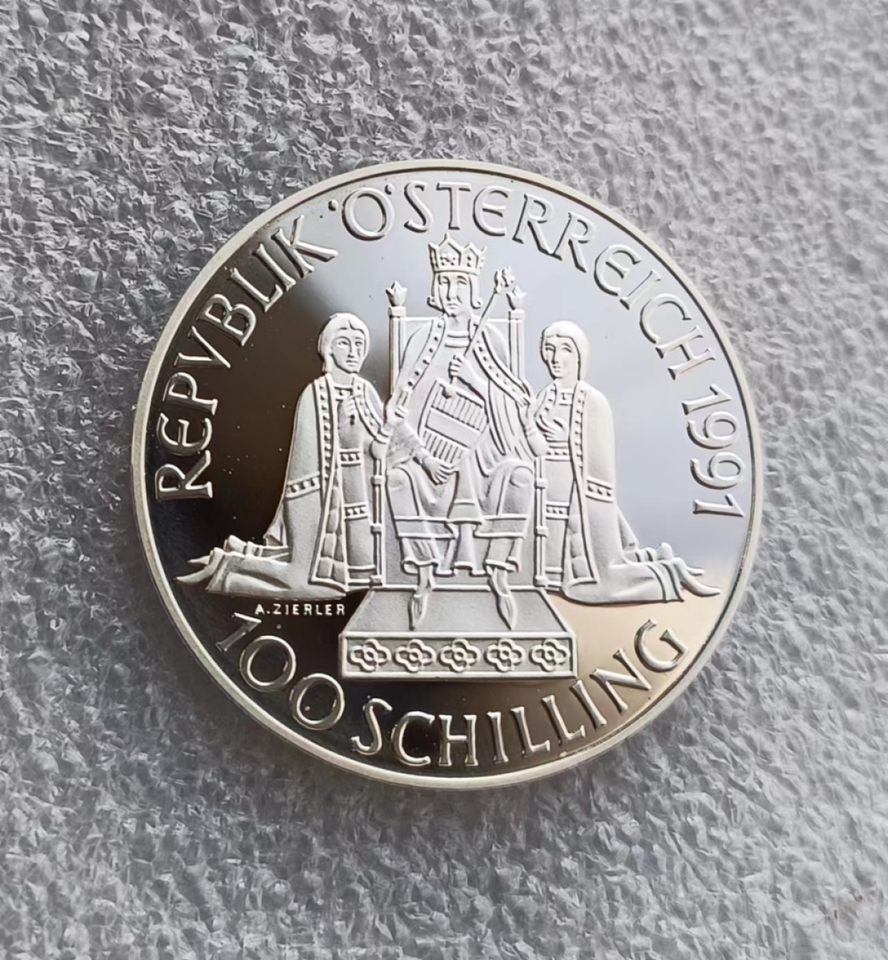 瓶子🏺第66期拍卖会 精制proof-1991年奥地利100先令银币