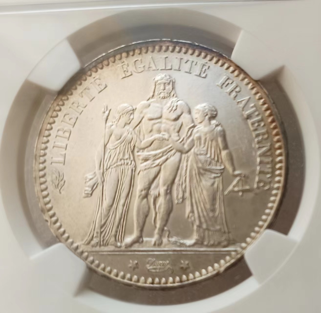 瓶子🏺第66期拍卖会 法国1873年大力神5法郎银币