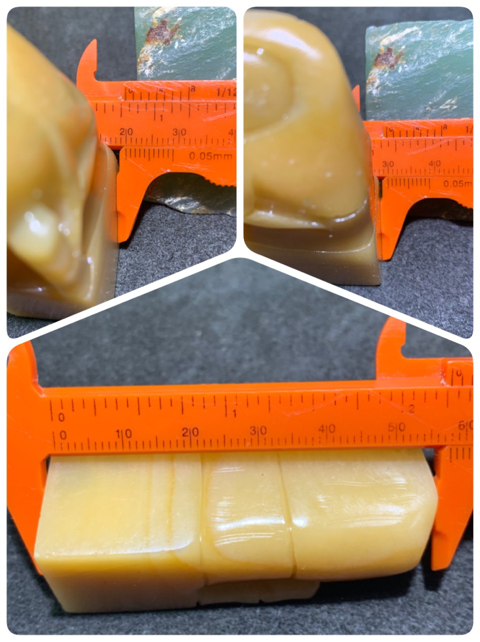 福广黄冻石雕刻节节高升章料一方，
