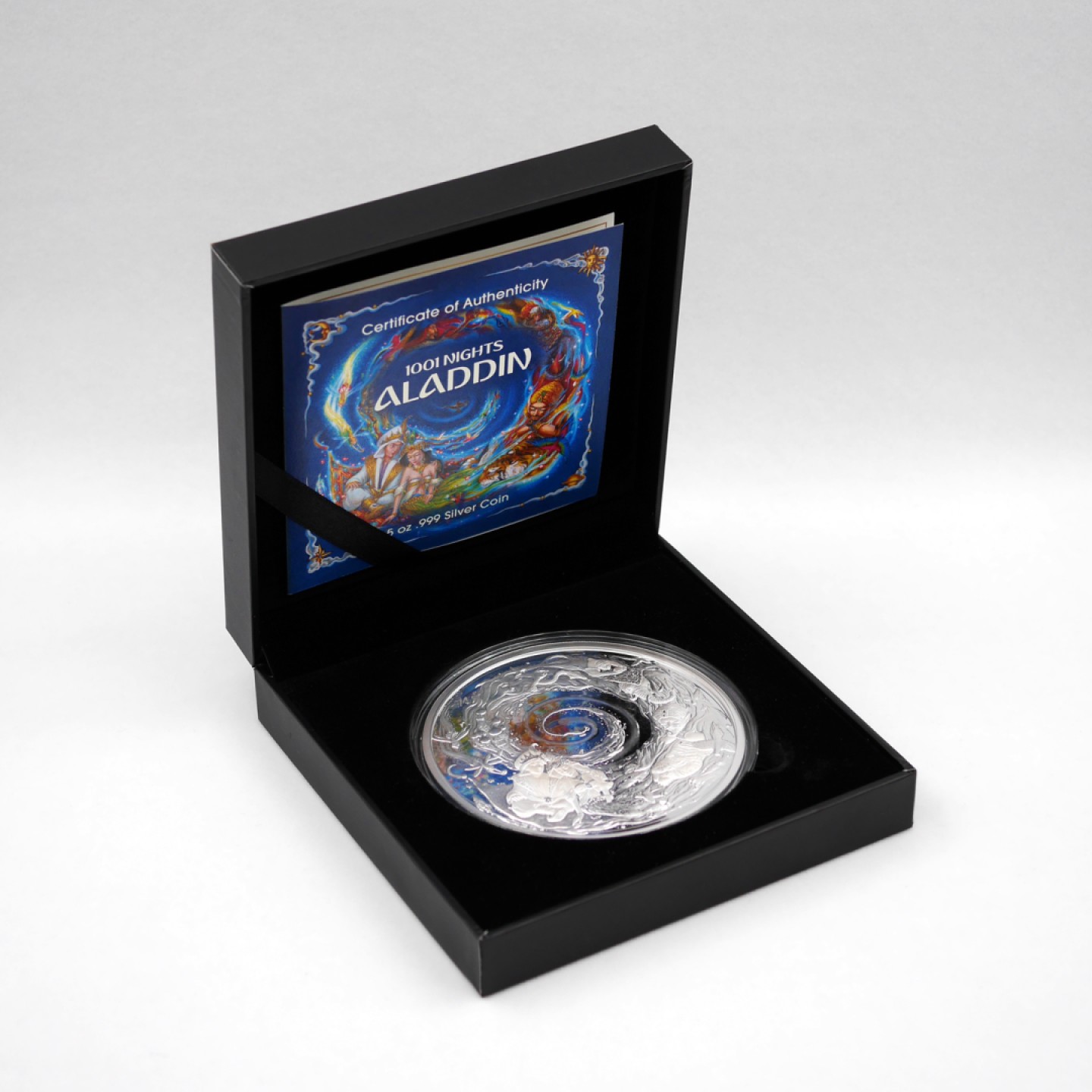 2022年吉布提共和国一千零一夜[Vol.1]阿拉丁银币5盎司面值250法郎
