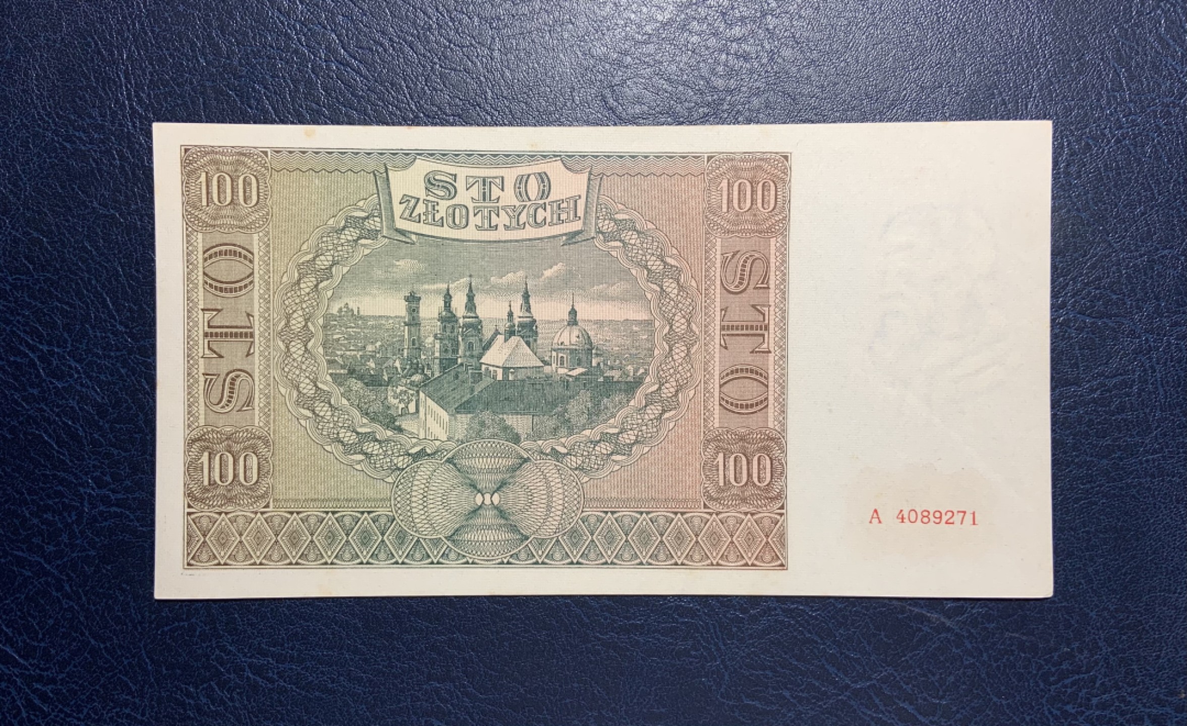 收藏联盟Quantum Auction 第209期拍卖 波兰1941年100兹罗提 品相UNC- A序列 大天使