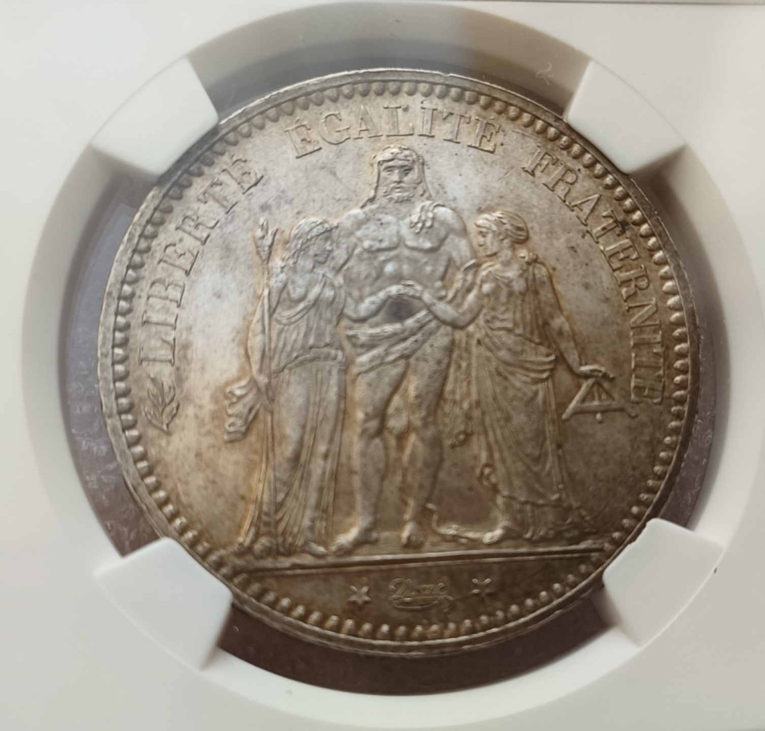 瓶子🏺第66期拍卖会 法国1874年大力神5法郎大银币