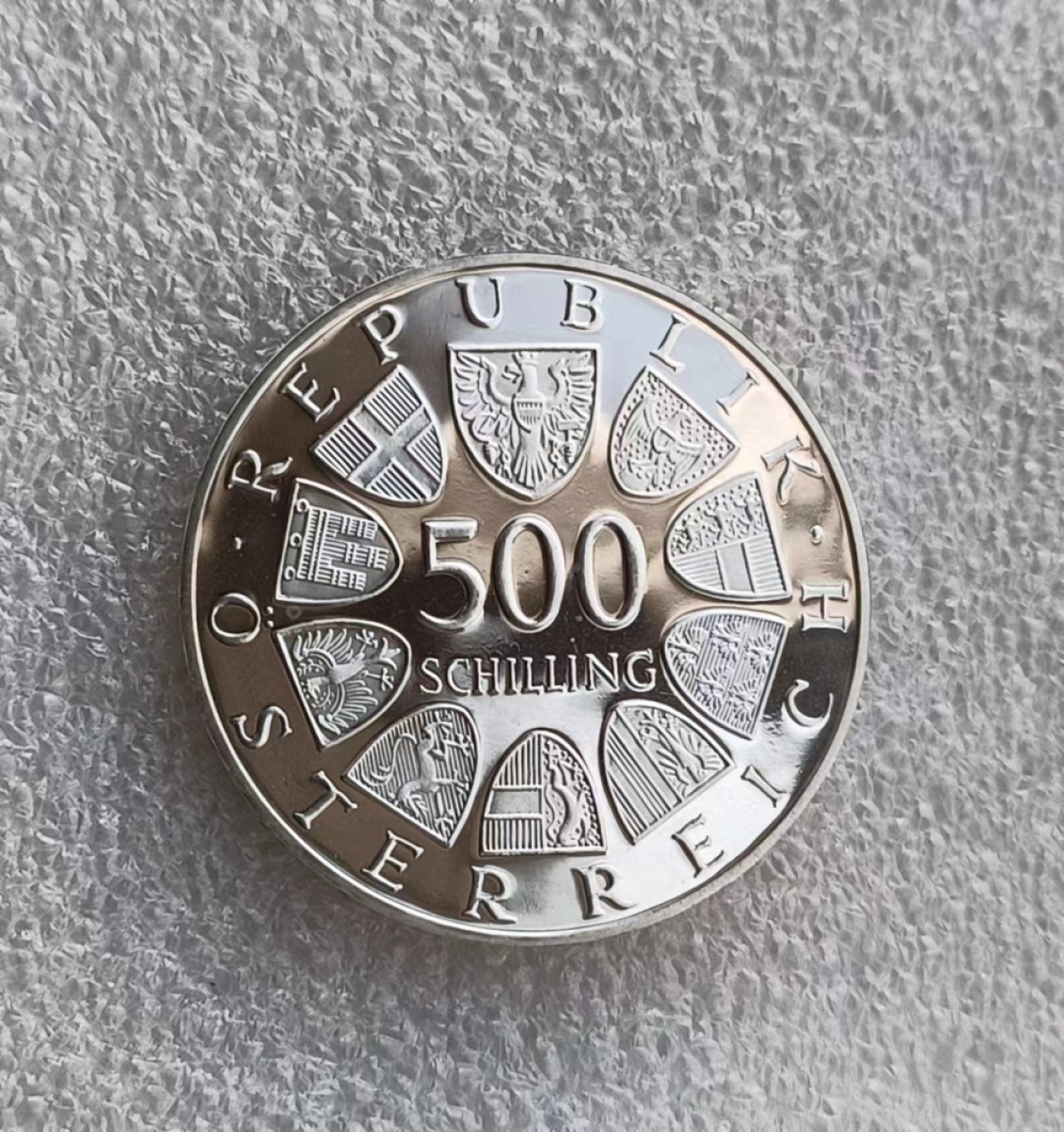 瓶子🏺第66期拍卖会 精制proof-1987年奥地利500先令大型银币