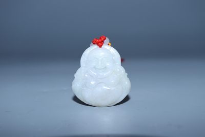 玉挂件专场 - 翡翠佛像挂件直径：3.8cm 重：16.6g