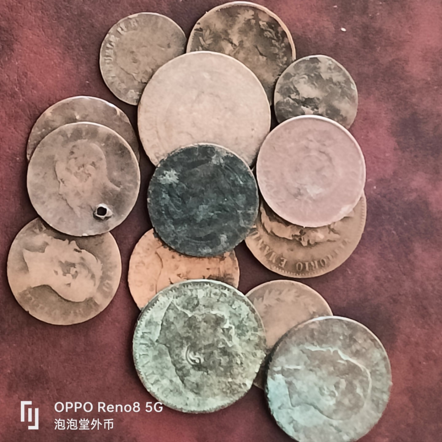 泡泡堂微拍第三十一幕精品硬币捡漏专场👿👿，零佣金，零押金，累计满二十元包邮 差品百年老币14个