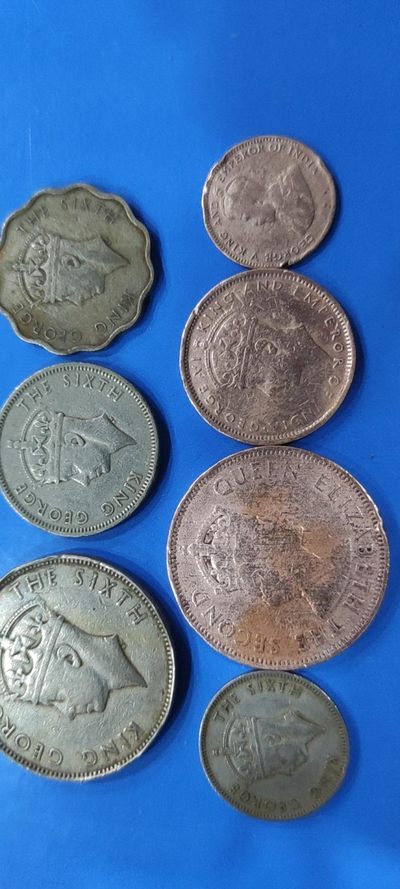 英属毛里求斯乔六混7枚 - 英属毛里求斯乔六混7枚