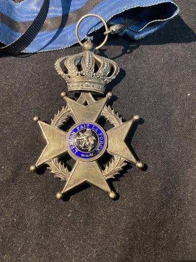 盛世勋华——号角文化勋章专场拍卖第63期 （加群请加微信） - 比利时指挥官级利奥波德二世勋章 早期单语言版