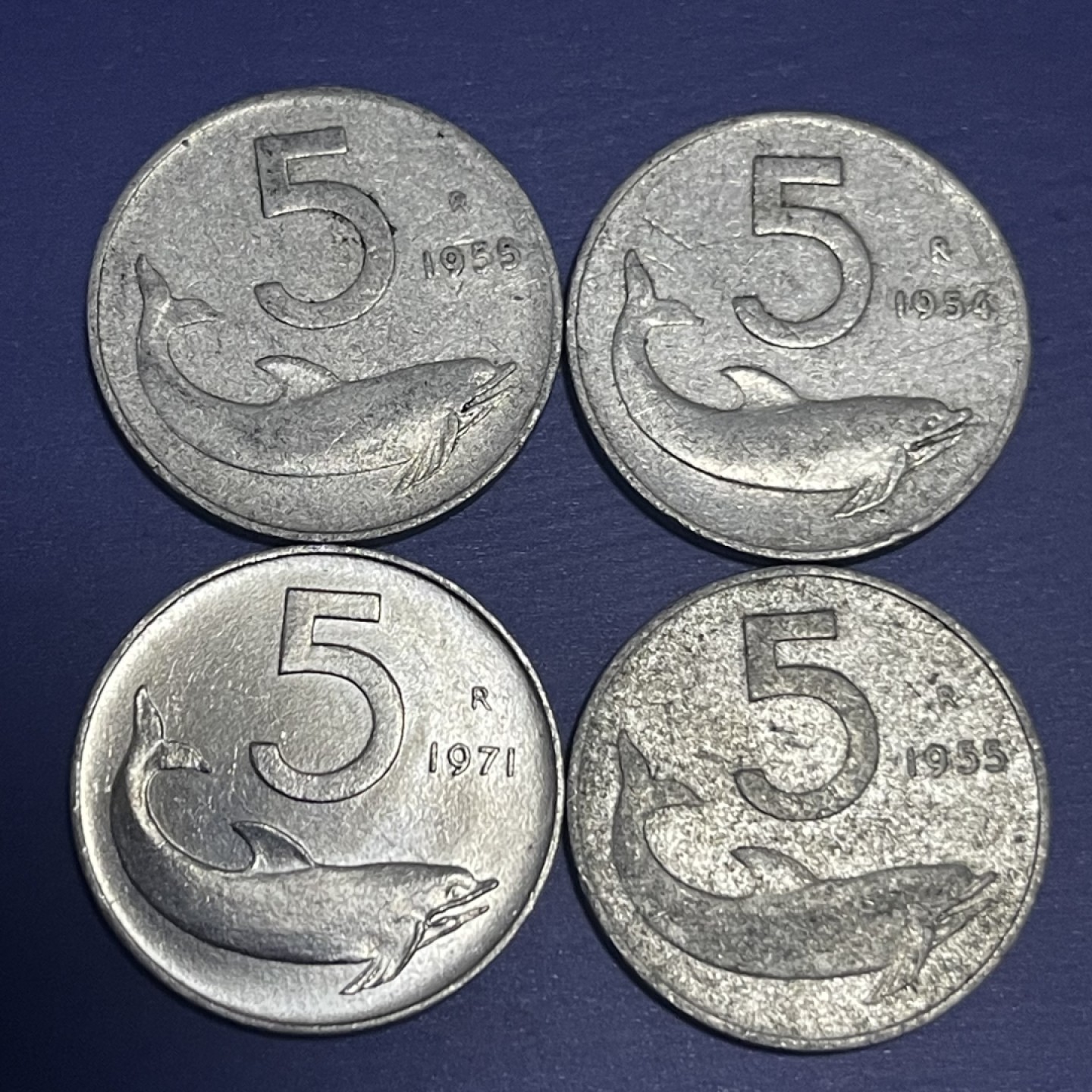 外国硬币0元起拍（32） 意大利5里拉