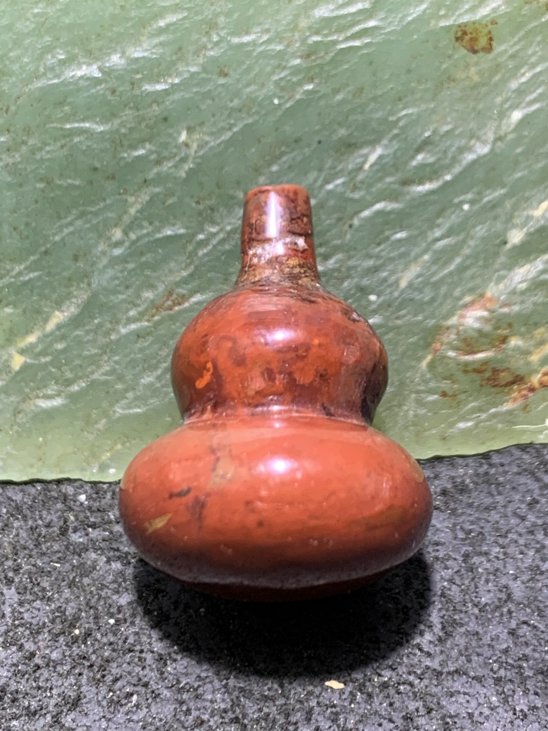 精美战国红玛瑙葫芦吊坠一个，
