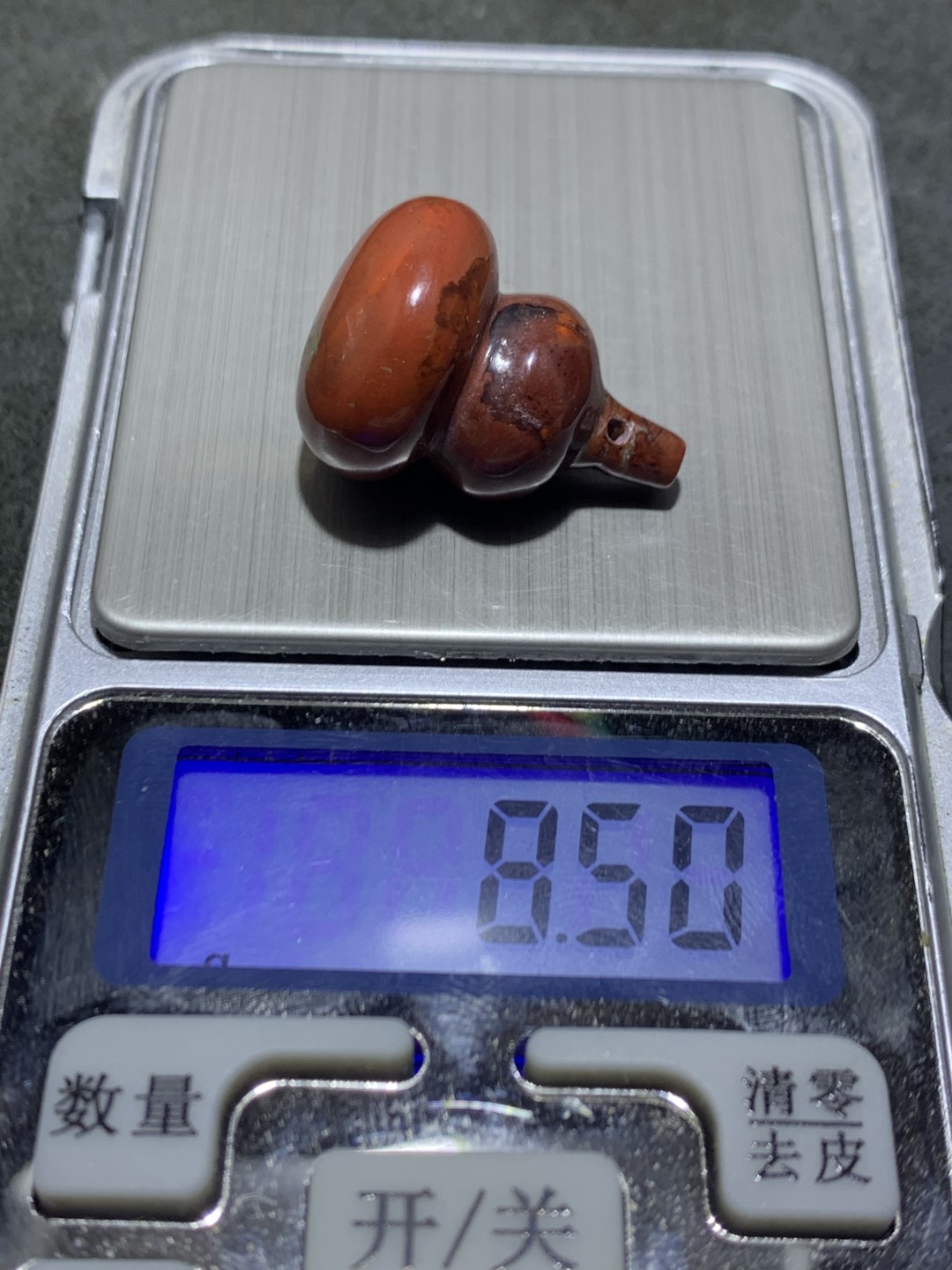 精美战国红玛瑙葫芦吊坠一个，