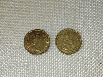 钱币专场第八期 - 香港一毫两枚 齿边/防伪边