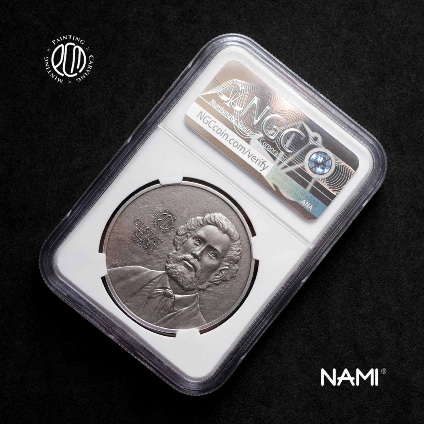 PCM系列[第3.5弹]克里姆特《阿黛尔》彩银章NGC满分评级版首期蓝标 PCM系列[第3.5弹]克里姆特《阿黛尔》彩银章NGC满分评级版首期蓝标