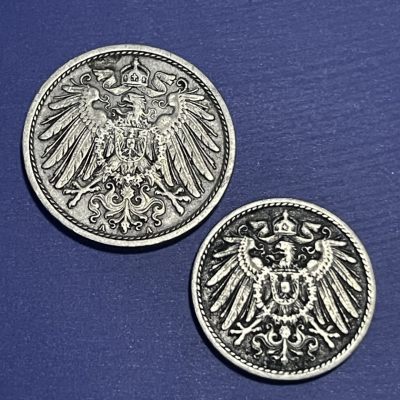 外国硬币0元起拍（32） - 德意志帝国5，10芬尼