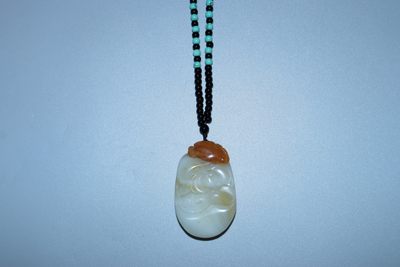 玉挂件专场 - 玉雕挂件直径：5.5cm 重：59.3g