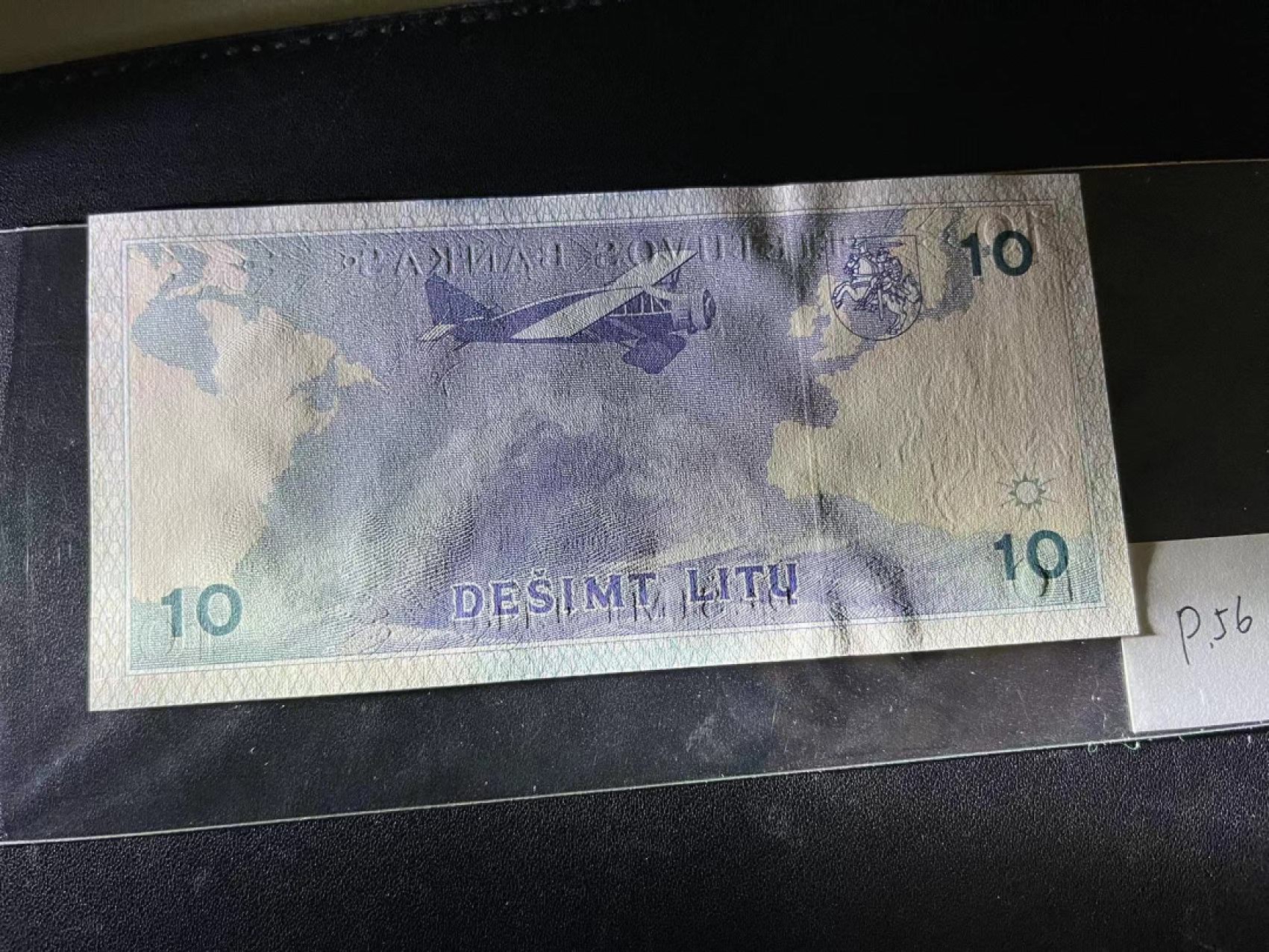 《外钞收藏家》第二百一十八期（波罗的海三国） 立陶宛1993年10立特，KAC322号券	P56  全新UNC