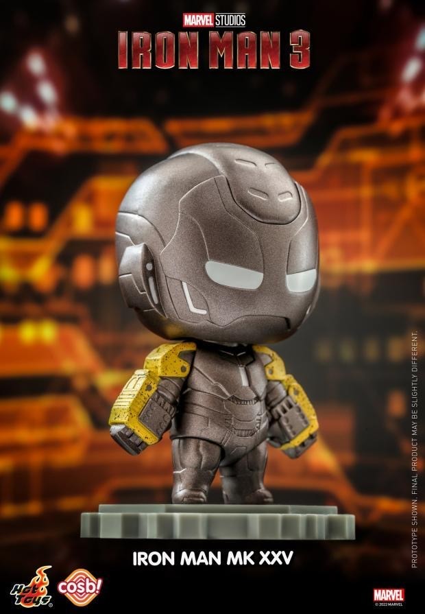 零元拍 ：Hot Toys CBX057《钢铁侠3》Cosbi 盲盒迷你珍藏人偶(第三弹)CBX057 盲盒8盒套装