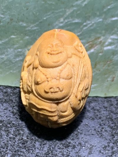 仅此一颗橄榄核浮雕弥勒佛一颗！ - 仅此一颗橄榄核浮雕弥勒佛一颗！