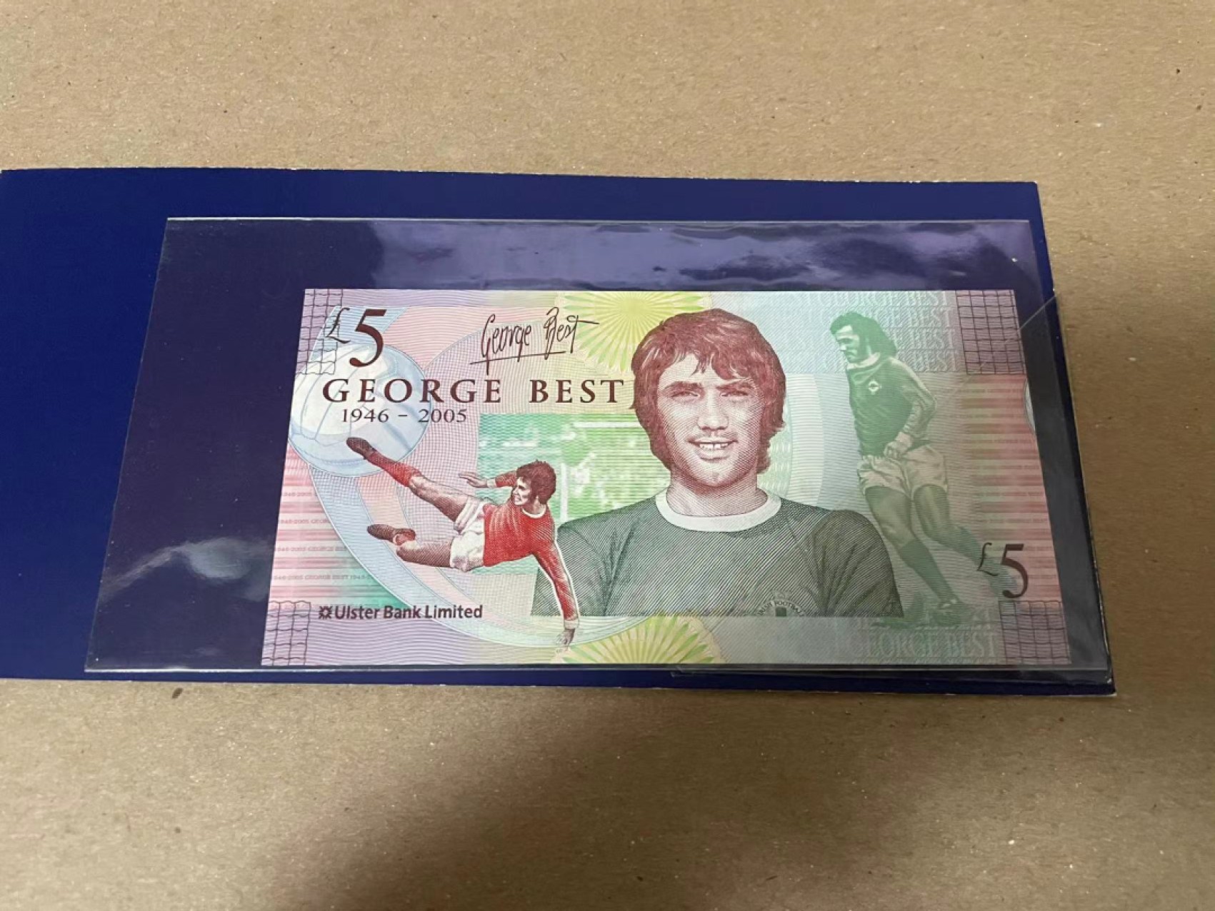 【Blue Auction】✨世界纸币精拍第252期——补号伦勃朗 【原装带册】北爱尔兰 贝斯特 5镑 纪念钞 全新UNC