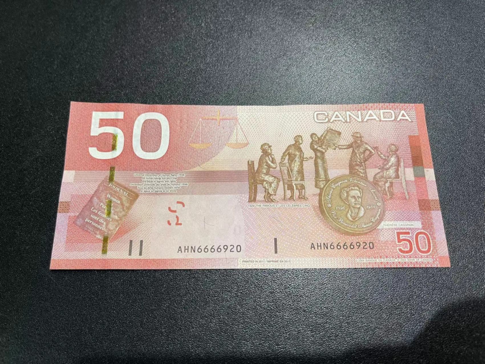 《外钞收藏家》第二百一十九期（三连拍第三场） 2004年加拿大旅版50 全新UNC 无47