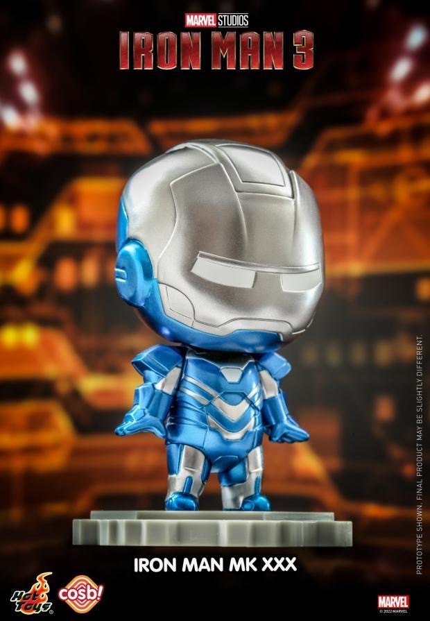 零元拍 ：Hot Toys CBX057《钢铁侠3》Cosbi 盲盒迷你珍藏人偶(第三弹)CBX057 盲盒8盒套装