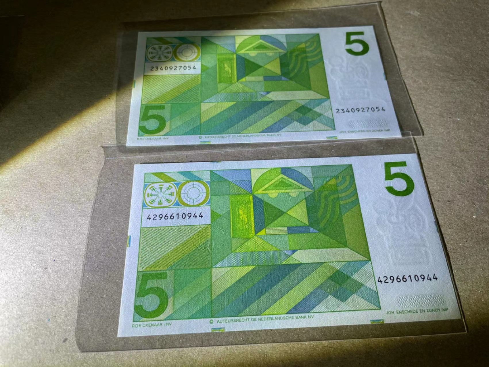 【Blue Auction】✨世界纸币精拍第252期——补号伦勃朗 【一组7张】荷兰 人像版5-10盾 除1张5盾外全新UNC