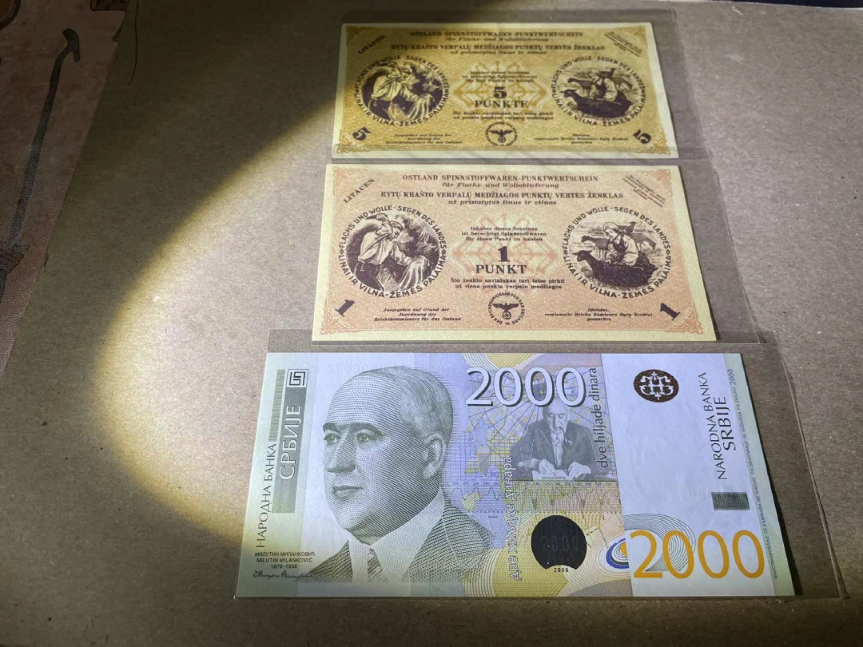 【Blue Auction】✨世界纸币精拍第252期——补号伦勃朗 【一组3张】立陶宛AA 全新UNC&塞尔维亚纸币一组 UNC/UNC-