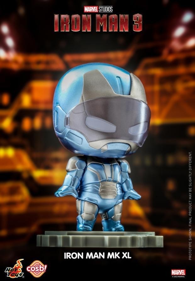 零元拍 ：Hot Toys CBX057《钢铁侠3》Cosbi 盲盒迷你珍藏人偶(第三弹)CBX057 盲盒8盒套装