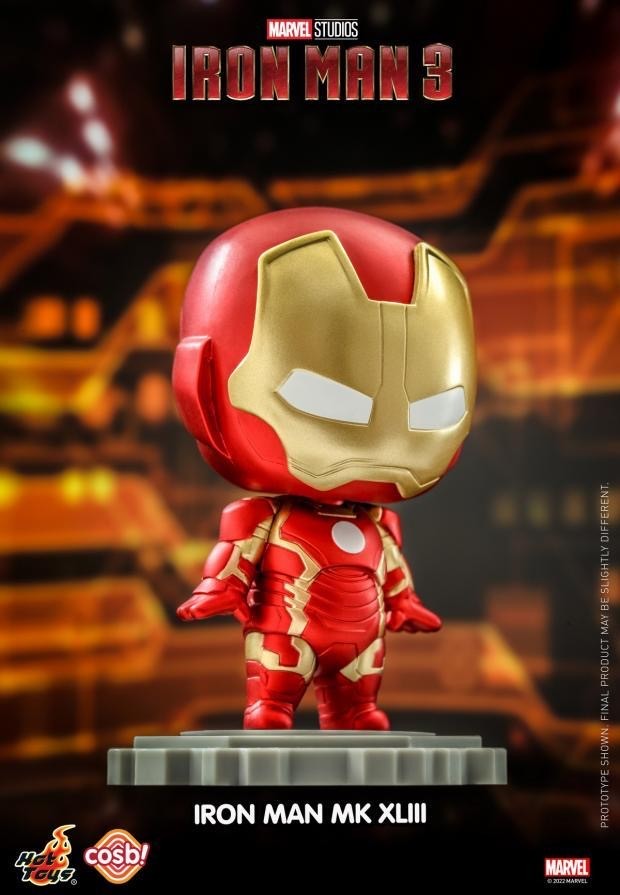 零元拍 ：Hot Toys CBX057《钢铁侠3》Cosbi 盲盒迷你珍藏人偶(第三弹)CBX057 盲盒8盒套装