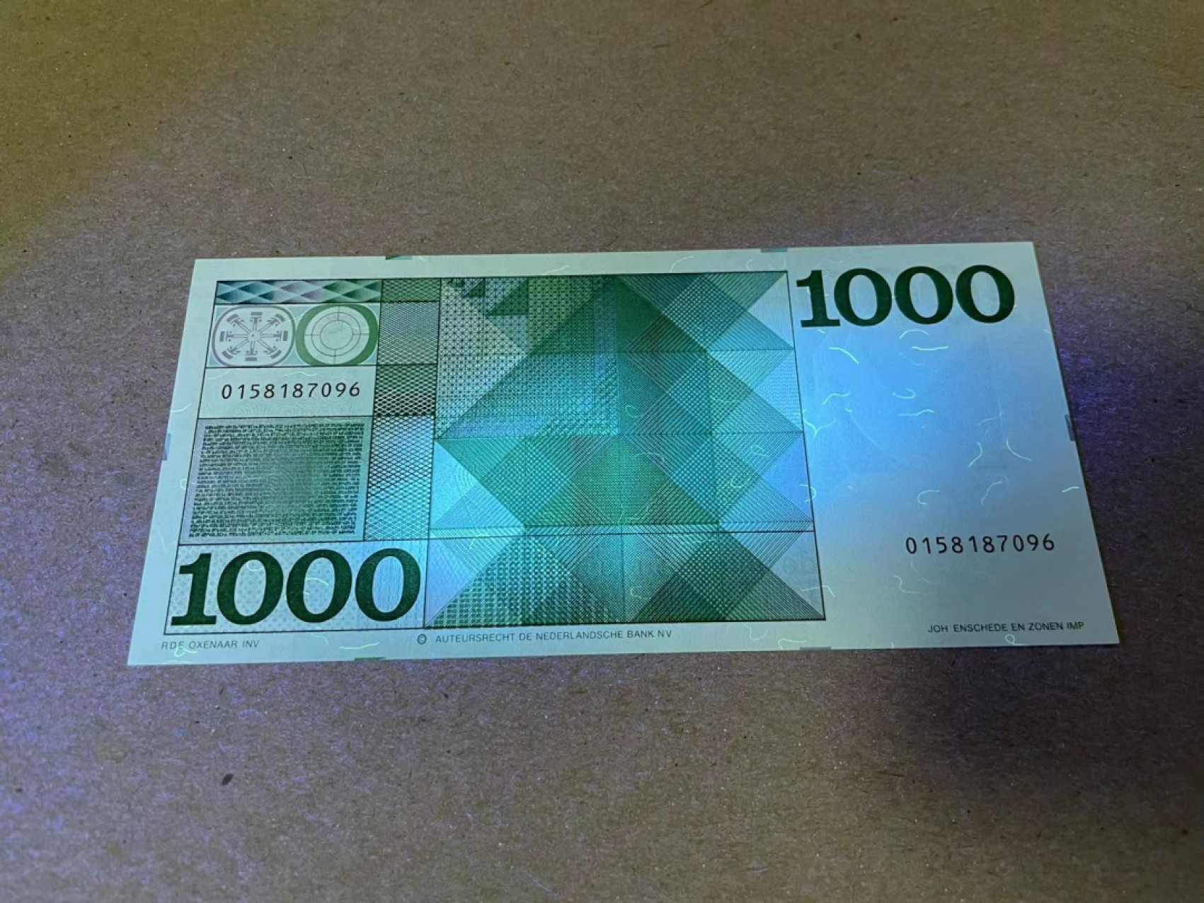 【Blue Auction】✨世界纸币精拍第252期——补号伦勃朗 RR.荷兰 1972年1000盾 斯宾诺莎 全新UNC 凹凸感非常好