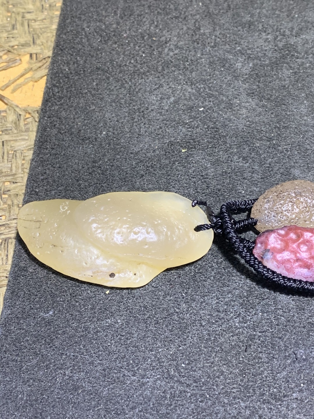 放福利！精美戈壁大颗粒彩珠玛瑙原石项链，
