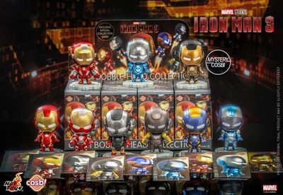 零元拍 ：Hot Toys CBX057《钢铁侠3》Cosbi 盲盒迷你珍藏人偶(第三弹)CBX057 盲盒8盒套装 - 零元拍 ：Hot Toys CBX057《钢铁侠3》Cosbi 盲盒迷你珍藏人偶(第三弹)CBX057 盲盒8盒套装