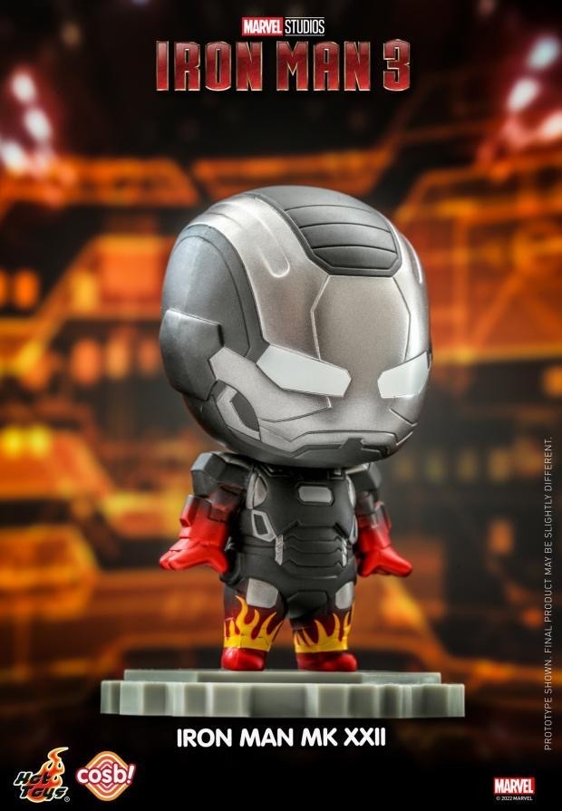 零元拍 ：Hot Toys CBX057《钢铁侠3》Cosbi 盲盒迷你珍藏人偶(第三弹)CBX057 盲盒8盒套装