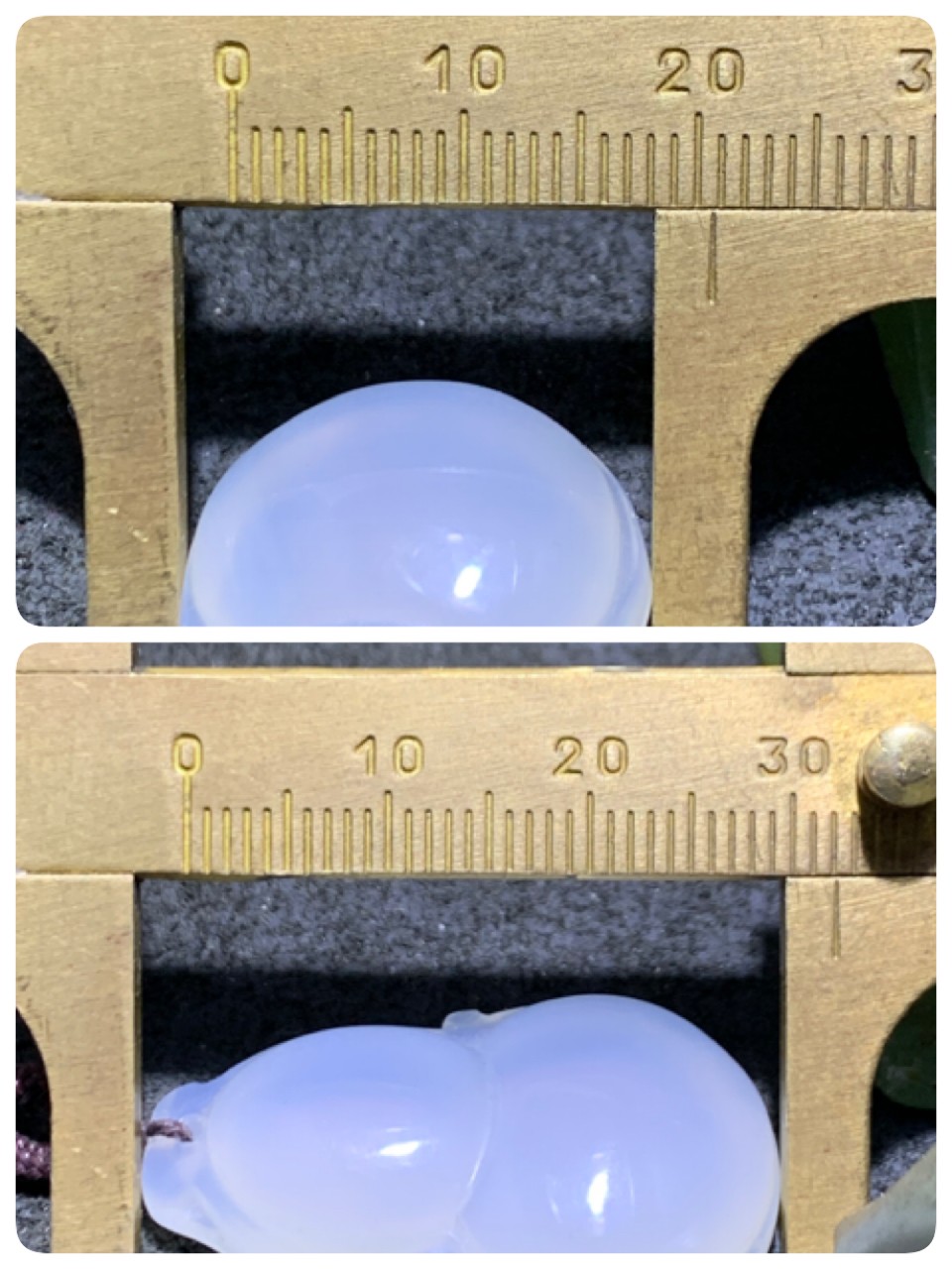 精美冰种海洋玉髓雕刻葫芦寓意（福禄)一个！