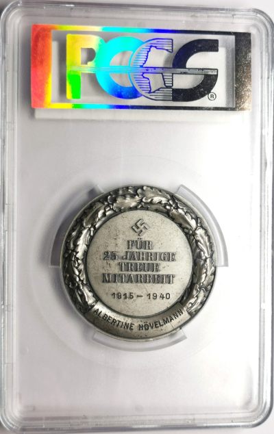 1940第三帝国德意志银行纪念银章PCGS-SP64