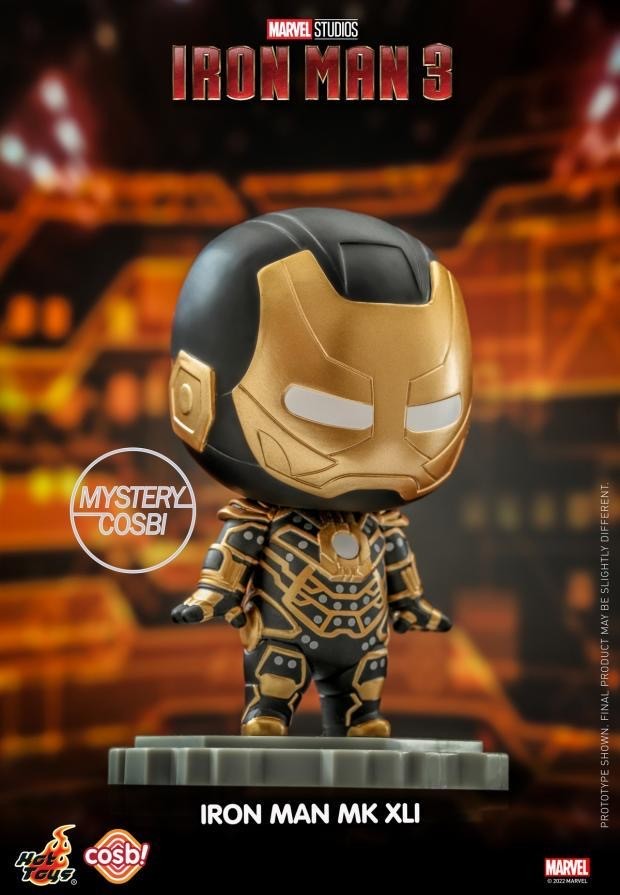 零元拍 ：Hot Toys CBX057《钢铁侠3》Cosbi 盲盒迷你珍藏人偶(第三弹)CBX057 盲盒8盒套装