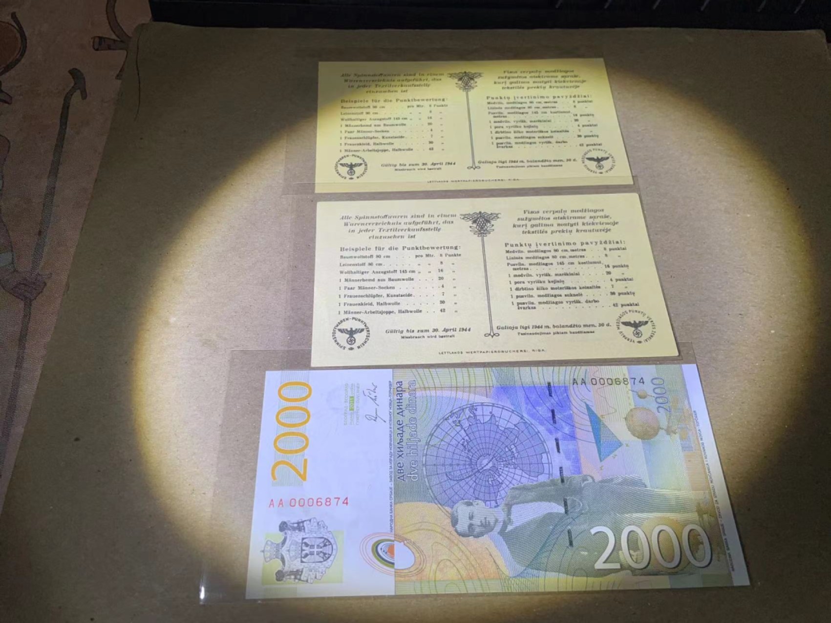 【Blue Auction】✨世界纸币精拍第252期——补号伦勃朗 【一组3张】立陶宛AA 全新UNC&塞尔维亚纸币一组 UNC/UNC-