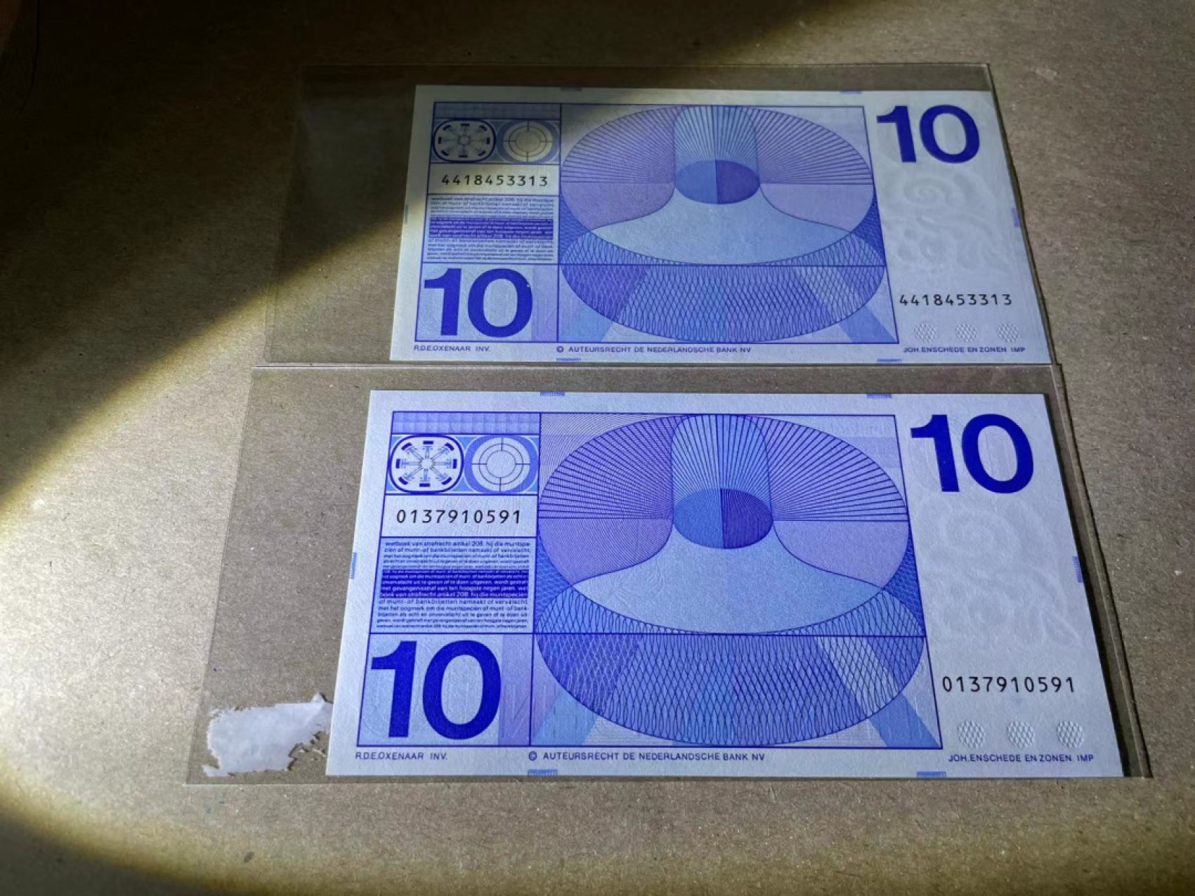 【Blue Auction】✨世界纸币精拍第252期——补号伦勃朗 【一组7张】荷兰 人像版5-10盾 除1张5盾外全新UNC