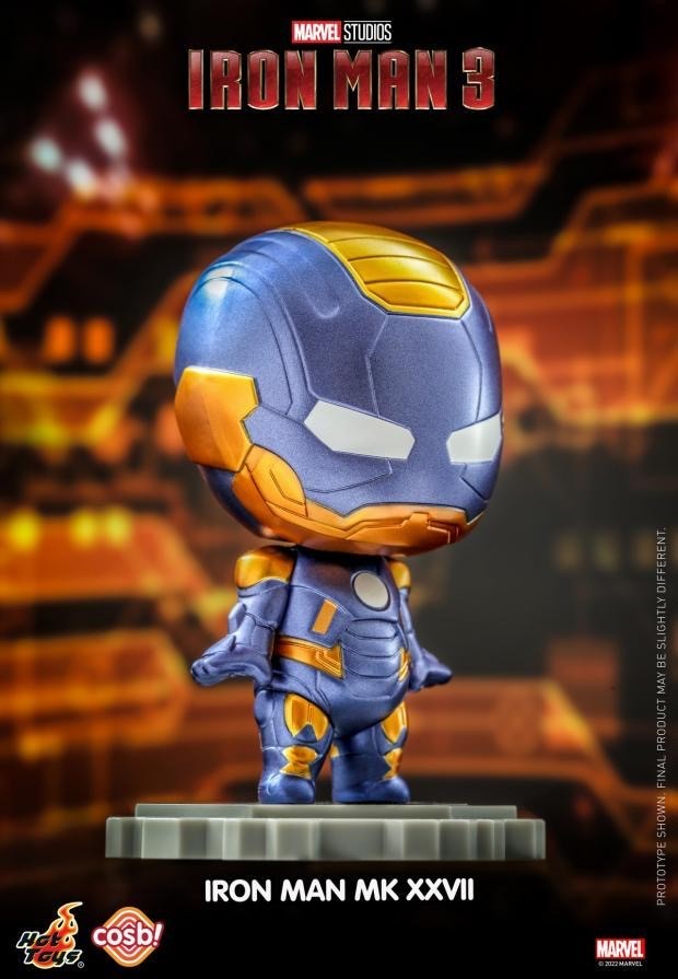 零元拍 ：Hot Toys CBX057《钢铁侠3》Cosbi 盲盒迷你珍藏人偶(第三弹)CBX057 盲盒8盒套装