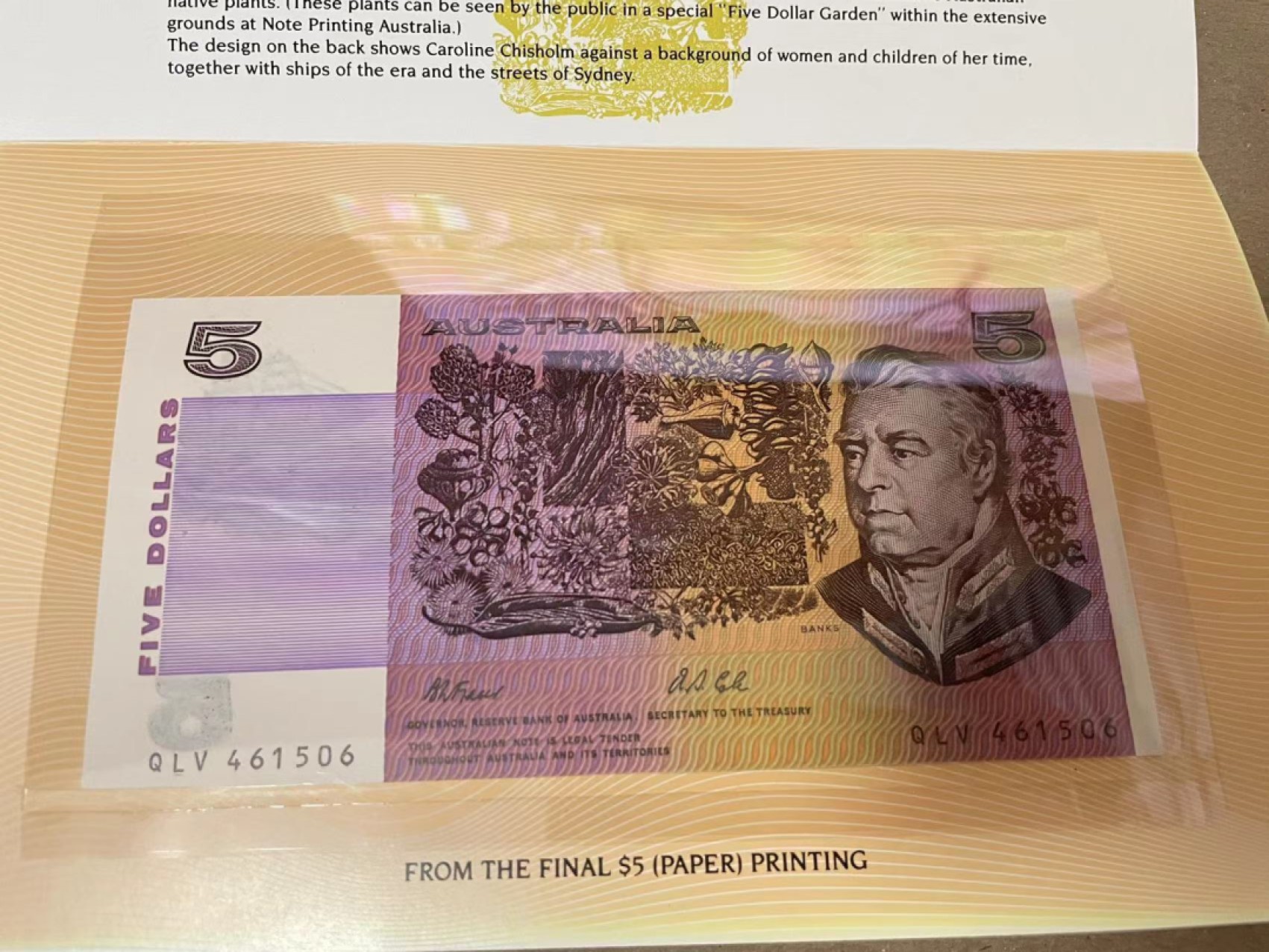 【Blue Auction】✨世界纸币精拍第252期——补号伦勃朗 【原装带册】澳大利亚 不同版本5元 全新UNC