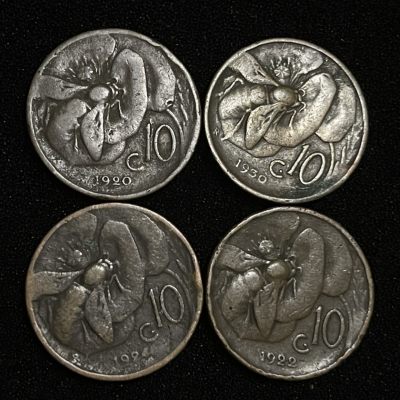 外国硬币0元起拍（33） - 不同年份意大利10分
