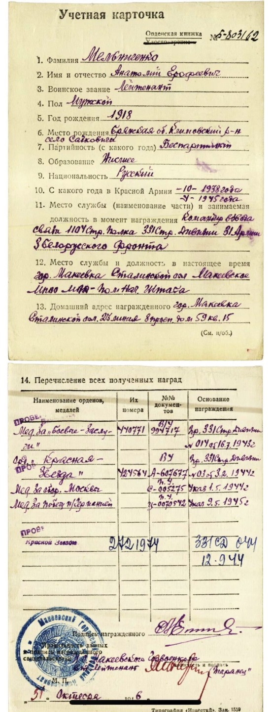 大猫徽章拍卖 第209期 苏联红星战功套章 档案齐全