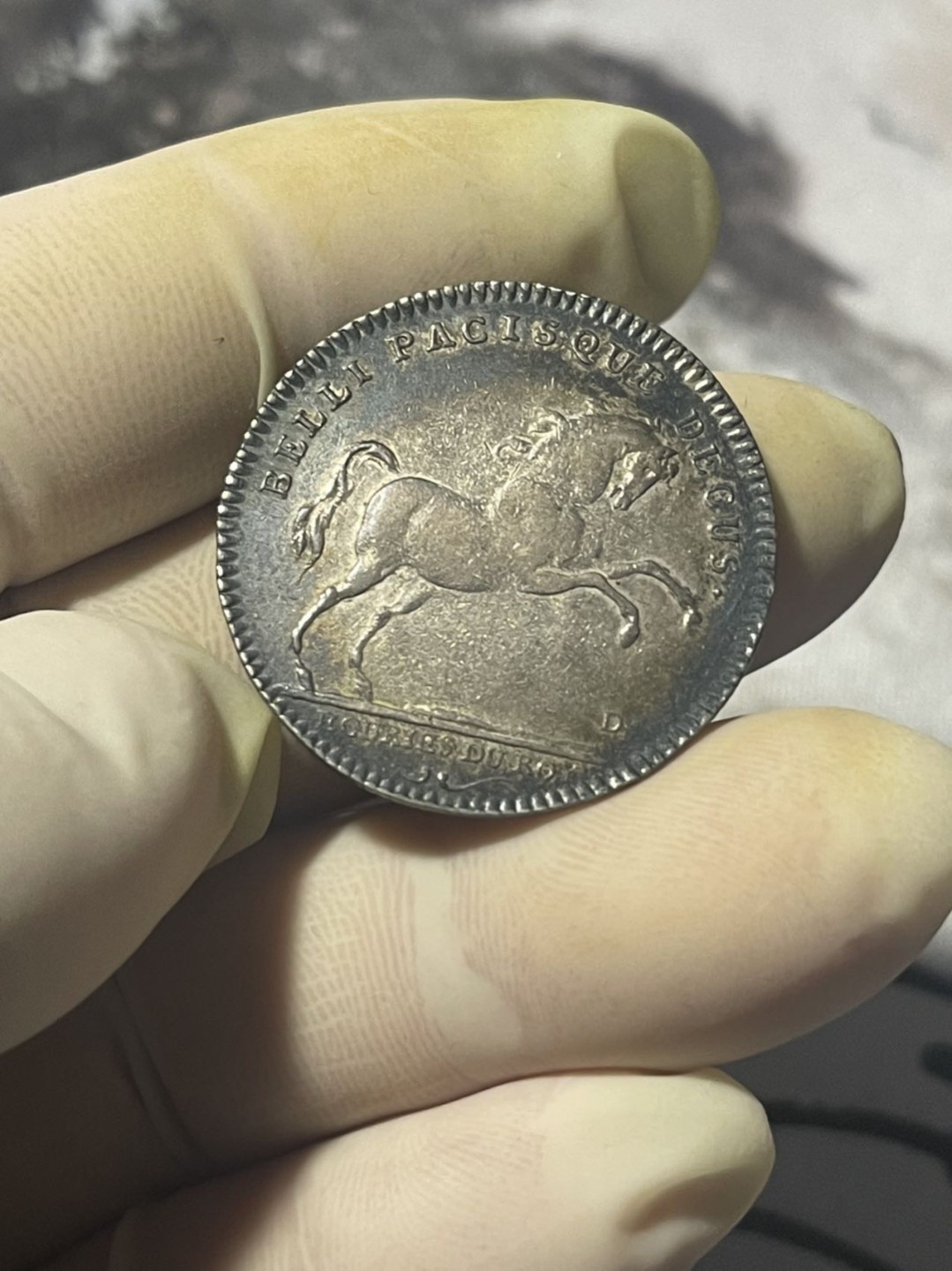 第六场，欧洲艺术章牌代币拍卖（实时专场） 法国稀有骏马造型银质代币